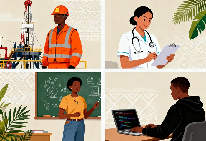 composition featuring 3&ndash;4 top industries